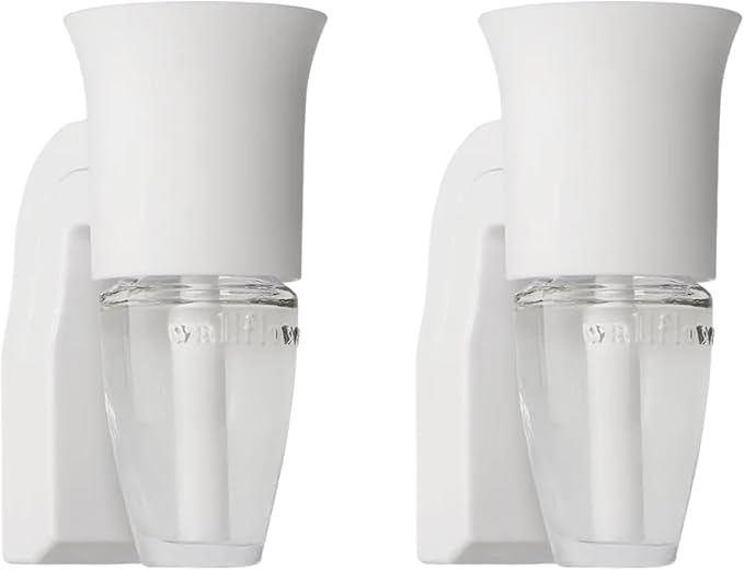 Bath & Body Works Wallflowers Fragrance Plug, White Flare Design, Plug-in Air Freshener Device for Bedrooms, Bathrooms & Living Spaces - 2 Pack