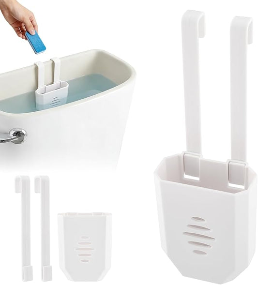 Toilet Tank Cleaning Tablet Holder,Hanging Bowl Cleaning Tablest Bracket,Keeping Tablets from Blocking Hole in Tank,Easy to Install,Fits Most Standard Toilet Tablets Tanks(1pc)