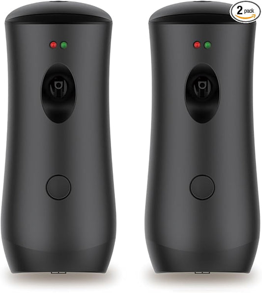 Automatic Air Freshener Spray Dispenser (2-Pack), Free Standing or Wall Mounted Adjustable Aromatherapy Machines for Home, Indoor, Bathrooms, Offices, Hotels and Commercial Places (B-01)