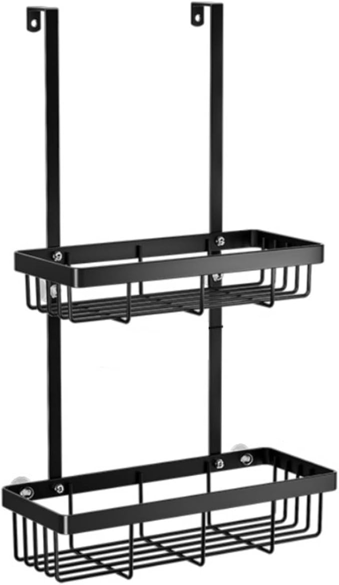 Washroom Wall Shelf Large Capacity Shower Rack Storage Solution for Toilet Room