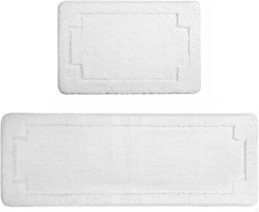 Bath Rugs Bathroom Mat Soft Absorbent Plush Shaggy Soft Floor Non Slip Shower Bath Tub Machine Washable