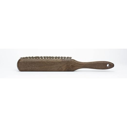 SPARTA 8 Inch Soft Counter Brush with Polyester Bristles and 5 Inch Handle, Color Coded Handheld Broom for Tables Countertops and Foodservice Surfaces, 13 Inch Overall Length, Brown, Pack of 6