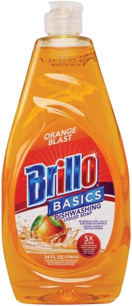 Brillo Basics 24 Oz. Liquid Orange Blast Dish Soap Pack of 12