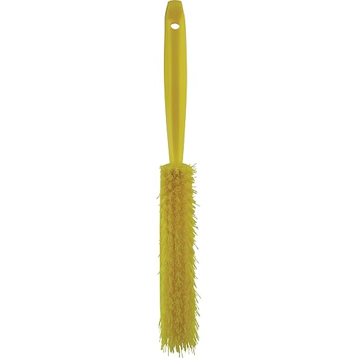 Vikan 45896 Brush,Hand,Medium,14",PP/PBT,Yellow