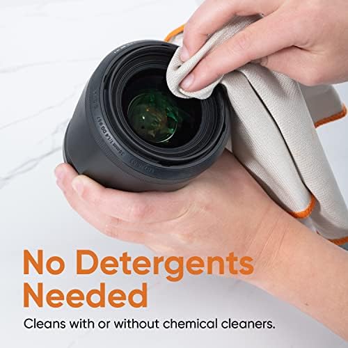 Superio Microfiber Glass, Mirror, Window Cleaning Cloth for Car Windshield, Lenses Tv Screen, Electronics, 14x16 Large Micro Fiber Lint & Streak Free Blue/Green, Just Water, 16 Pack