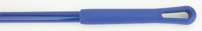 SPARTA 41082EC14 Plastic Color Coded Broom, Flagged Bristles, Long Broom With Angled Head For Large Debris, 56 Inches, Blue