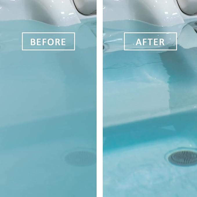 Puri Tech Clear Out Jetted Bath Cleaner Removes Gunk from Walls Drains Pipes in Jetted Bathtubs 4oz
