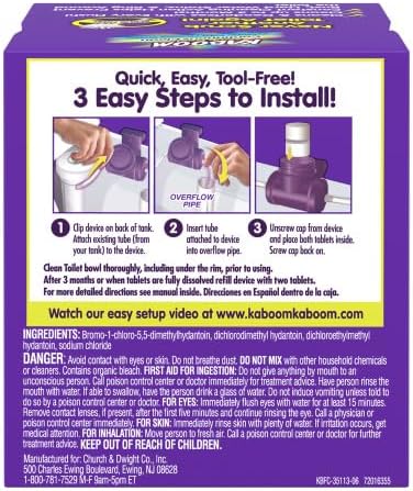 Church And Dwight 35113" kaboom Scrub Free Toilet Cleaning System (Pack of 2)