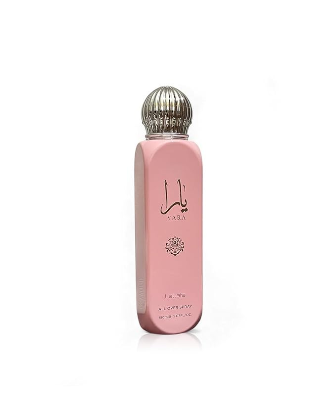 Lattafa Yara All Over Spray 150ml (5.07 oz) – Floral Scent for Women | Tangerine, Heliotrope, Gourmand Accord & Sandalwood | Long-Lasting Fragrance for Body, Hair & Clothes