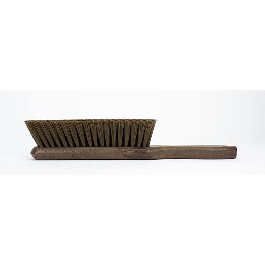 SPARTA 8 Inch Soft Counter Brush with Polyester Bristles and 5 Inch Handle, Color Coded Handheld Broom for Tables Countertops and Foodservice Surfaces, 13 Inch Overall Length, Brown, Pack of 6