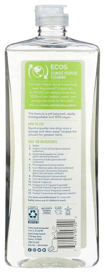 Earth Friendly ECOST Dishmate Natural Pear -- 25 fl oz - 3PC