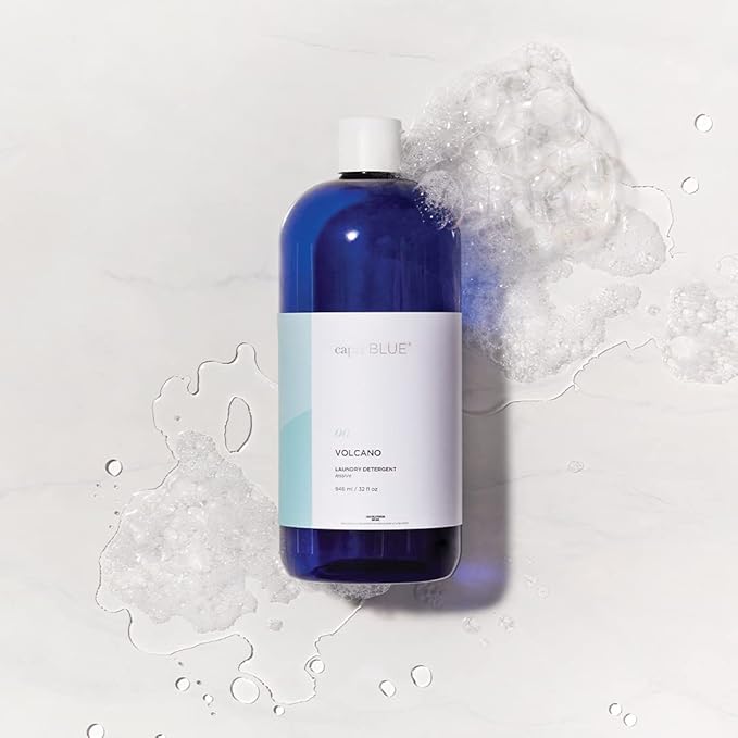 Capri Blue Volcano Laundry Detergent Liquid - This Luxury Non-Toxic Laundry Detergent is Vegan & Cruelty Free - Formulated with Grapefruit & Tangerine Essential Oils - Capri Blue Volcano (32 fl oz)