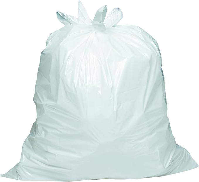 Amazon Basics Small 4 Gallon Trash Bags with Flap Ties, Fresh Scent, Odor Control, 0.5 mil Thick, 80 Count