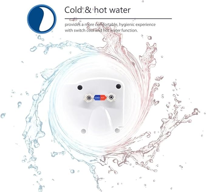 Smart Unplugged Body Cleaner Cold and Hot Water Nozzle Toilet Cover