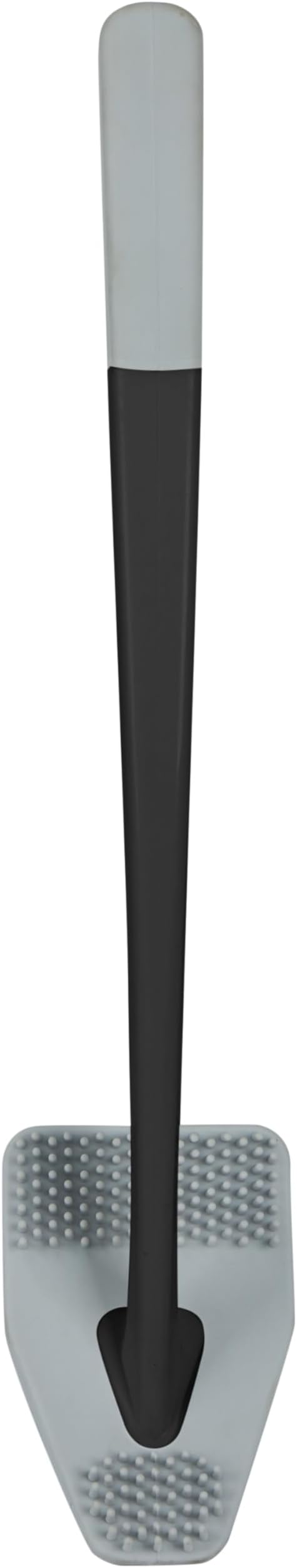 Bath Bliss Toilet Brush | Contoured Design | Flat Brush | Bathroom Cleaning | Discreet Storage Base | Bathroom Cleaning | Black