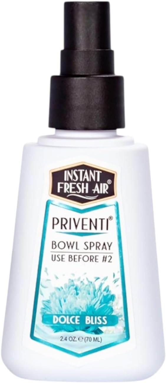 3-Pack - Priventi Bundle – Her/His/Everyone: Orchid Rose + Urban Rebel + Dolce Bliss, 2.4 oz Each | Instant Odor Eliminator | Bathroom Spray, Toilet Spray & Toilet Freshener for Home, Travel.