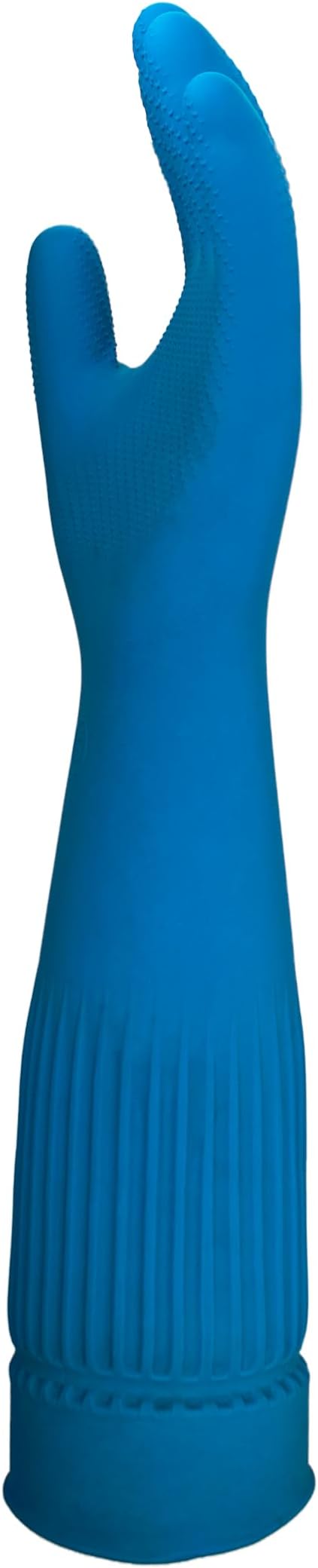 ETERNA Gloves Extra Long, Gloves for Laundry, Kitchen and Household Cleaning, Brush Effect on Fingers, Longer Lenght with Expandable Sleeve, Size M, 3.63 Oz (Pack of 2)