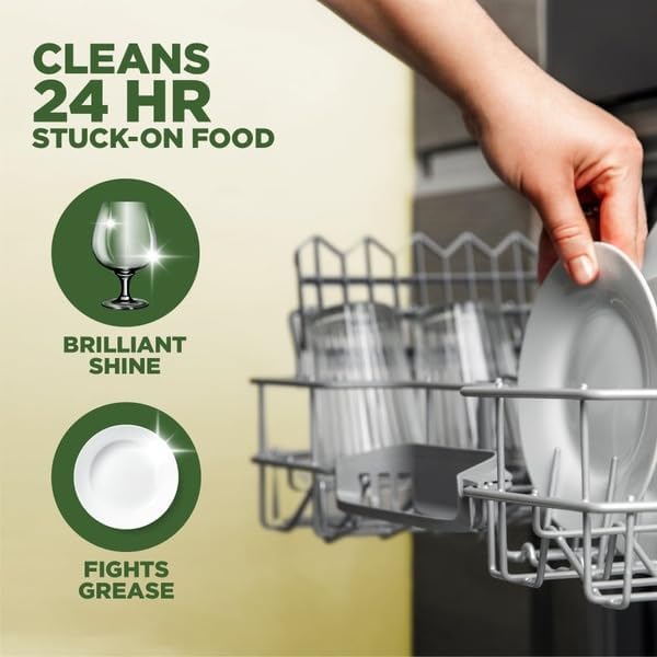Dishwasher Detergent Gel, Lemon Scent, 75 oz, Powerful Grease-Cutting Formula, Spot-Free Shine, for Automatic Dishwashers