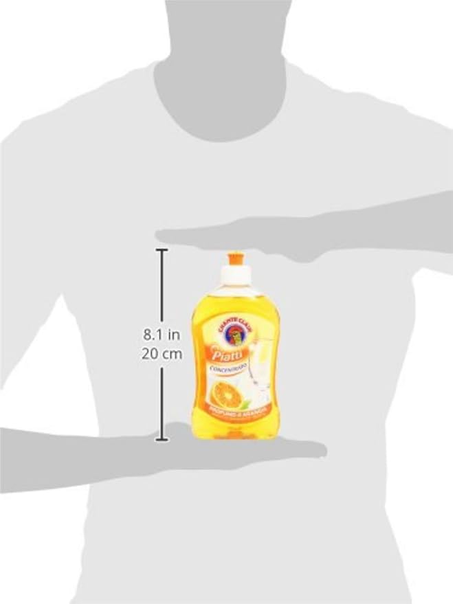 Chante Clair - Liquid Concentrate Dishes Detergent, Orange Scent 500ml / 16.91 fl.oz, pack of 2