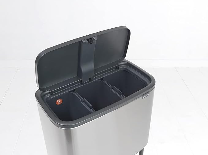 Brabantia PerfectFit Trash Bags (Size X/2.6-3.2 Gal) Thick Plastic Trash Can Liners with Drawstring Handles (200 Bags)