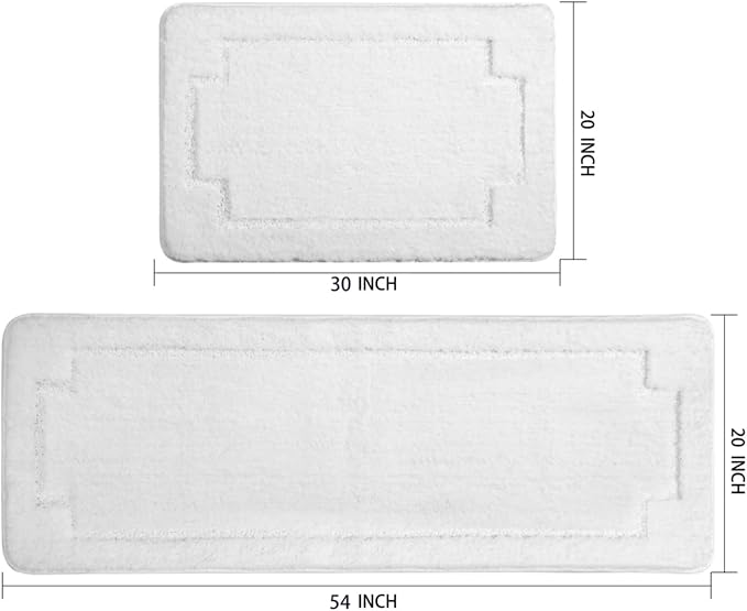 Bath Rugs Bathroom Mat Soft Absorbent Plush Shaggy Soft Floor Non Slip Shower Bath Tub Machine Washable
