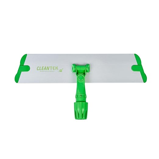 Restaurantware-Clean Tek Professional 15.7 Inch Flat Mop Plate Frame, 1 Quick Connect Mop Frame for Wet Or Dry Pads - Pads Sold Separately, Durable, Green Aluminum Cleaning Pad Base
