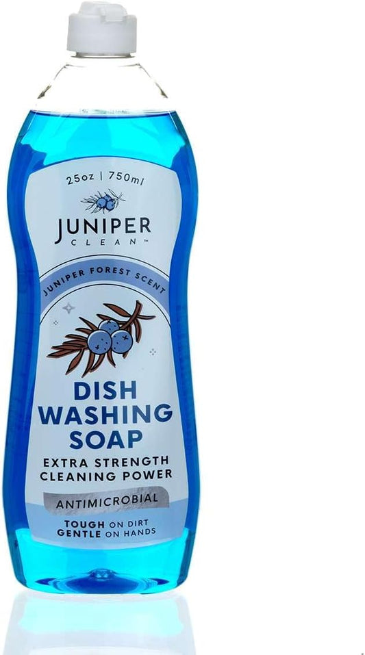 Juniper CLEAN, Dish Soap, Juniper Scent, Liquid Dish Washing Soap Squeeze Bottle 25 Fl Oz (Pack of 1)