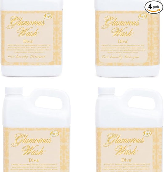 Tyler Candle Company 32111 Diva 32 ounce Liquid Laundry Detergent, Pack of 4