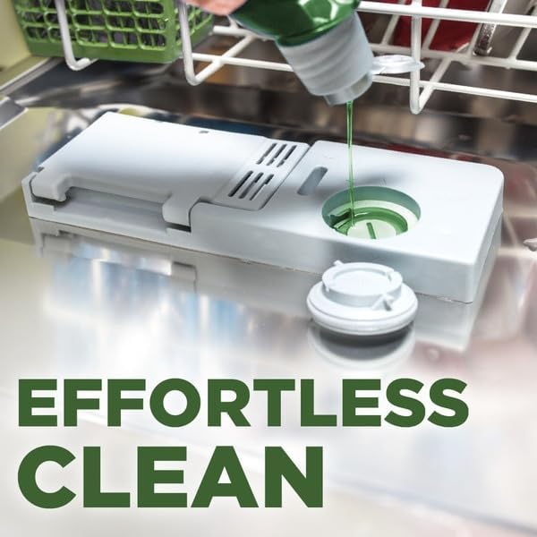 Dishwasher Detergent Gel, Lemon Scent, 75 oz, Powerful Grease-Cutting Formula, Spot-Free Shine, for Automatic Dishwashers