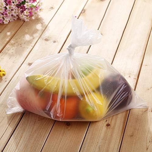 12" X 16" Plastic Produce Bag on a Roll, Bread and Grocery Clear Bag, 350 Bags/Roll, Total 8 Rolls