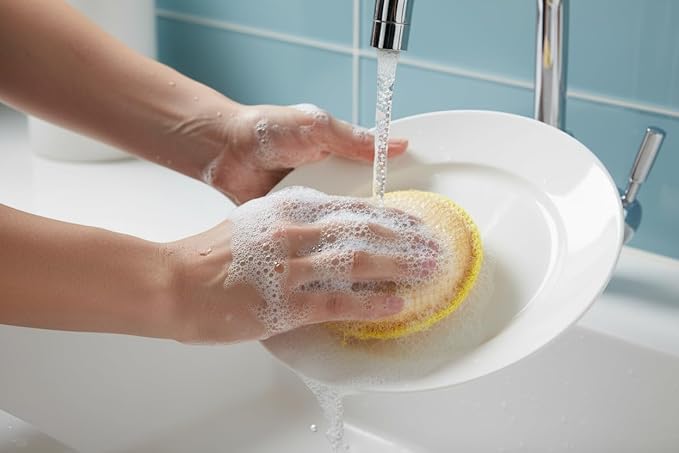 Dish Scrubbers Sponges Household Cleaning Supplies for Cleaning Dishes, Pots, Pans, Grills and Sinks