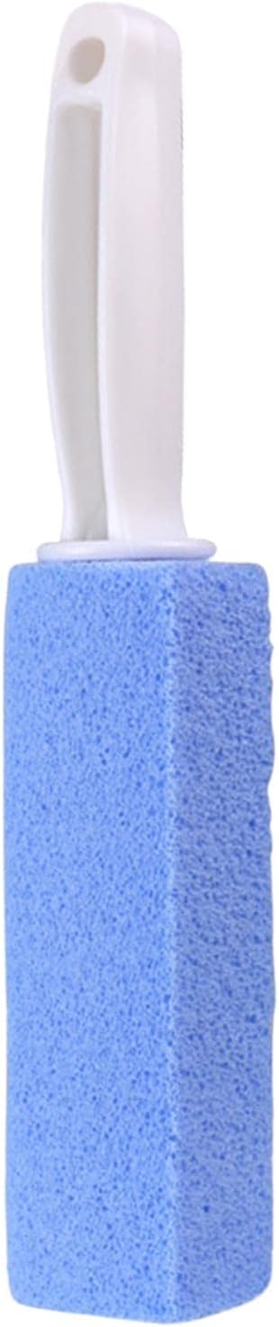 Toilet Cleaner Stone Dead Corner Grout Cleaner Long Handle Bathroom Appliances Toilet Brush for Household Cleaning (Blue 10cm)