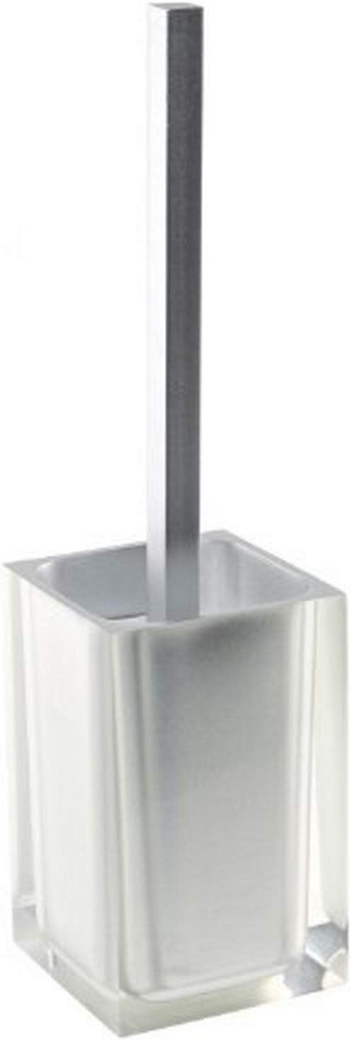 Gedy Rainbow Unique Toilet Brush Holder in Thermoplastic Resins, Silver