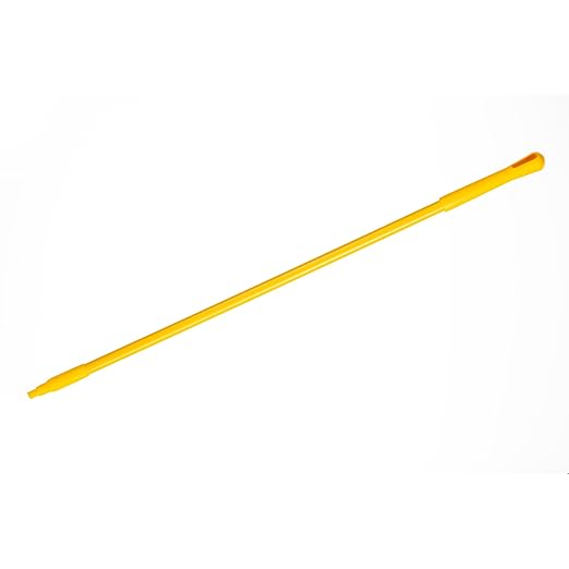 SPARTA 48" Fiberglass Replacement Handle with 3/4" Acme Thread Tip, Polyester Veil Reinforced, Hanging Cap, Commercial Cleaning, Yellow