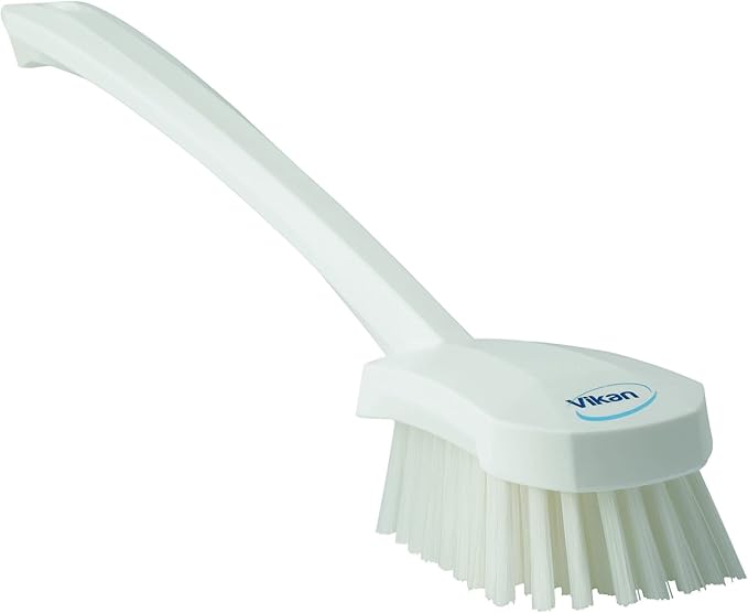 Vikan 41865 Brush,Washing,Stiff,15.75",PP/PBT,White