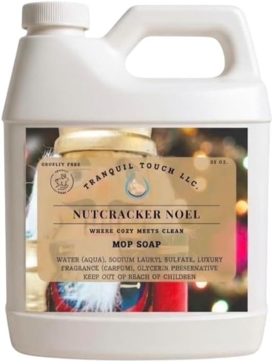 Nutcracker Noel Mop Soap – Limited Edition Christmas Scent (32 OUNCE JUG) INSTRUCTIONS FOR USE IN THE DESCRIPTION