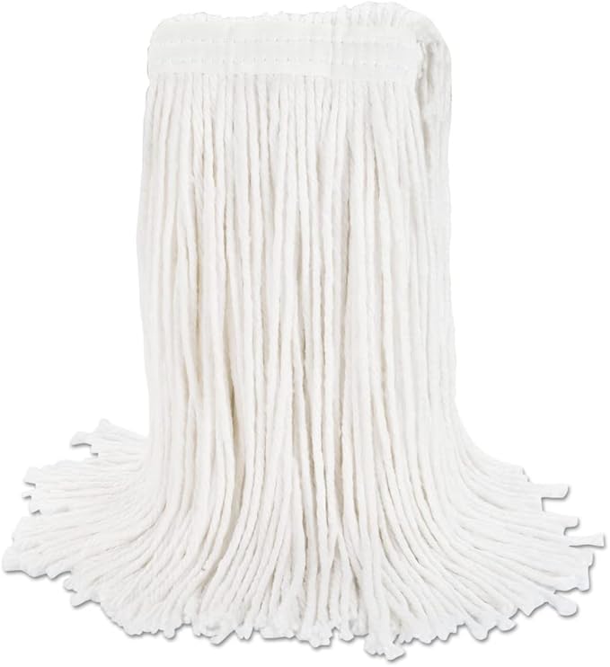 Boardwalk BWK2020REA Cut-End Wet Mop Head, Rayon, No. 20, White