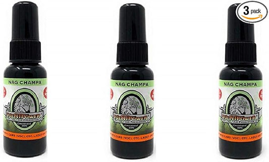 BluntPower (Nag Champa, 3 Pack) Concentrated Air Freshener - Premium Oil Based Air Freshener Spray For Home and Car - Long-Lasting Bathroom Spray, Car Freshener, & Odor Eliminator Spray