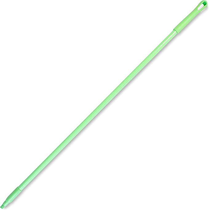 SPARTA Fiberglass Broomstick Replacement Broom Handle with Acme Threaded Tip for Industrial Cleaning Tools, Fiberglass, 60 Inches, Lime
