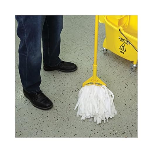 Boardwalk Nonwoven #20 Cut End Edge Mop Heads, 12-Pack, Commercial Replacement, Large, Class 1000, Enviro Clean with Tailband, for Clamp Handles, Durable