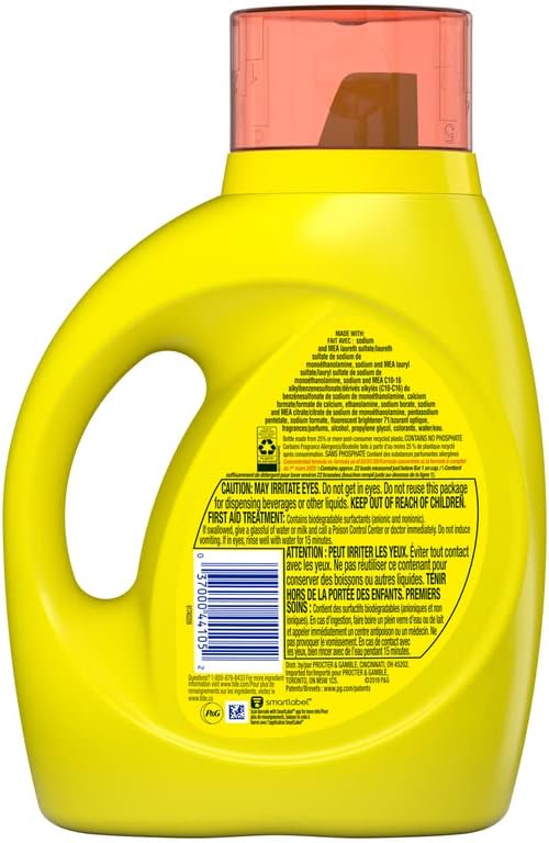 Tide 1006773 31 oz Simply Clean & Fresh Refreshing Breeze Scent Laundry Detergent Liquid - Pack of 6