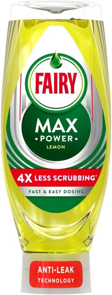 Fairy Max Power Hand Dishwashing Lemon 640ml