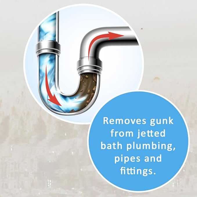 Puri Tech Clear Out Jetted Bath Cleaner Removes Gunk from Walls Drains Pipes in Jetted Bathtubs 4oz