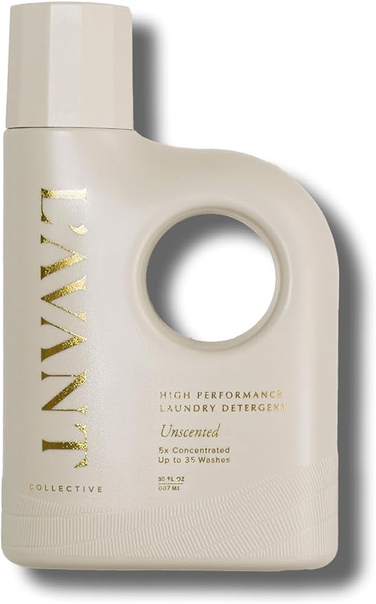L'AVANT Collective Luxury Laundry Detergent | Unscented | Natural Non-Toxic Liquid Laundry Soap with Enzymes | Plant-Based, HE Compatible, Fragrance-Free, Safe for Sensitive Skin | 30 oz