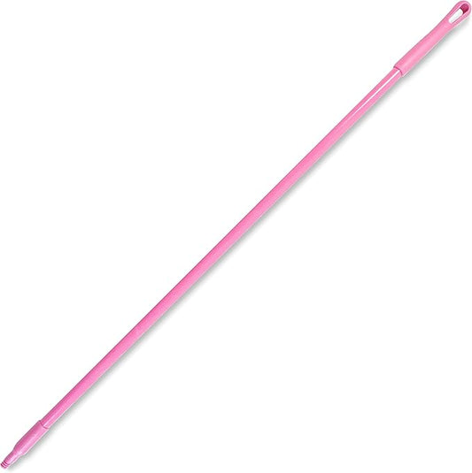 SPARTA Fiberglass Broomstick Replacement Broom Handle with Acme Threaded Tip for Industrial Cleaning Tools, Fiberglass, 60 Inches, Pink