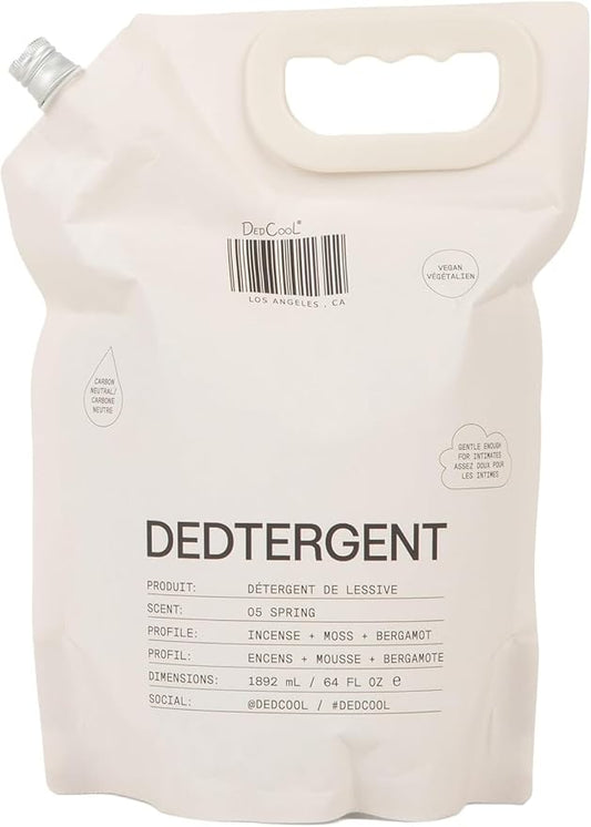 DedCool Liquid Laundry Detergent in 05 Spring | Luxurious Scent | Stain-Removing Formula | Infused with Natural Essential Oils | Non-Toxic | Up to 120 Washes | 64 fl oz