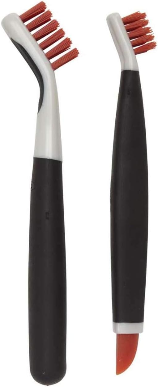 Unger 2-in-1 Grout and Corner Scrubber Brush Tool & OXO Good Grips Deep Clean Brush Set