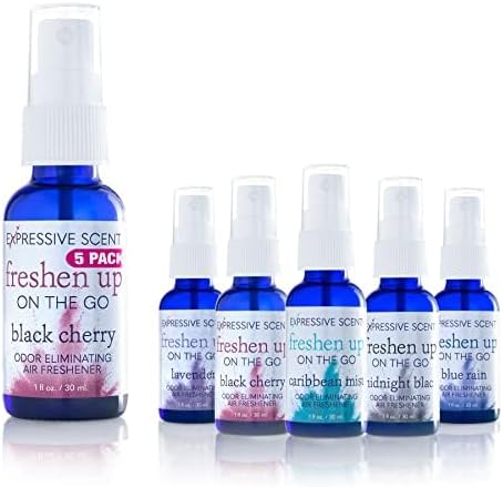 Expressive Scent 1oz Air Freshener Room Spray Odor Eliminator, Perfect for On The Go Travel and Home,Car,Bathroom,Kitchen,Office (5 Pack Variety)