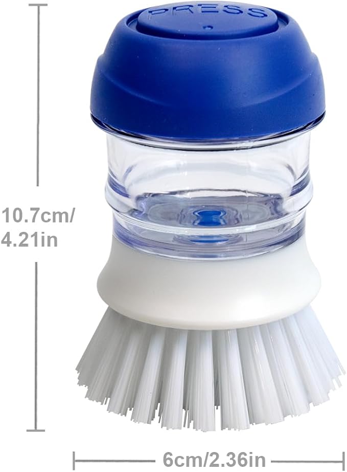 CELOX Dish Brush with Soap Dispenser, Palm Brush for Cleaning Kitchen