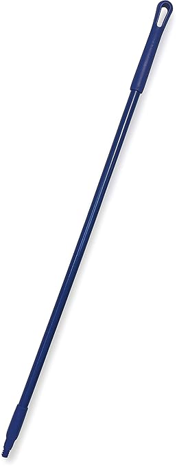 SPARTA 48" Fiberglass Replacement Handle with 3/4" Acme Thread Tip, Polyester Veil Reinforced, Hanging Cap, Commercial Cleaning, Blue